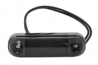 Lumina delimitare stanga dreapta, forma: oval, portocaliu fumuriu, LED, inaltime 24mm; latime 84mm; adancime 25mm lungime cablu 240mm, 12 24V (IP6K9K)