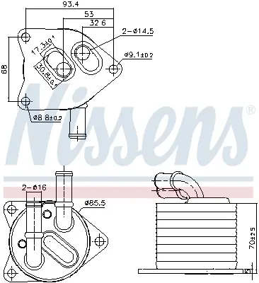 Radiator Ulei Termoflot Potrivit Ds Ds 7; Citroen C4 Spacetourer, C5 Aircross, Grand C4 Spacetourer, Jumpy, Spacetourer; Opel Grandland Grandland X, Grandland X, Vivaro C, Zafira Life 1.2-2.0d 04.16