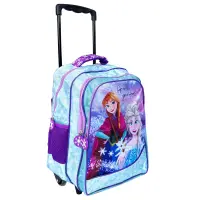 Ghiozdan tip troller cu 3 compartimente, Disney Frozen
