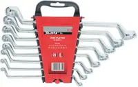 Set de chei pentru țevi MTX - 8 bucăți, 6-22 mm, oțel CR-V, lustruit