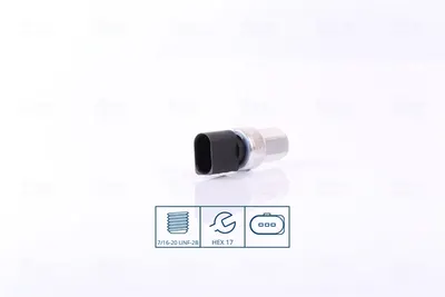 Comutator presiune aer conditionat potrivit AUDI A1, A2, A3, A4 B6, A4 B7, A6 C5, ALLROAD C5, Q3, Q7, TT; PORSCHE 718 BOXSTER, 718 BOXSTER SPYDER, 718 CAYMAN, 911, 911 SPEEDSTER 0.8DH-Electric 02.93