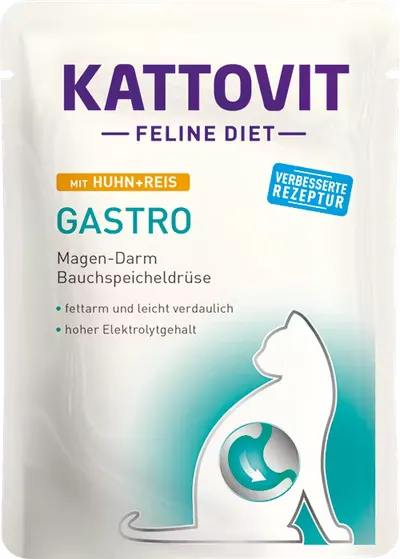 Plic Kattovit Gastro, Pui si Orez, 85 g