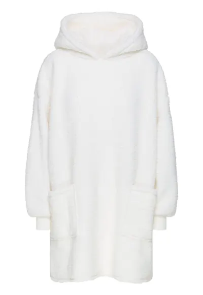 Halat dama - Alb crem - Fleece