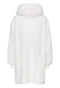 Halat dama - Alb crem - Fleece
