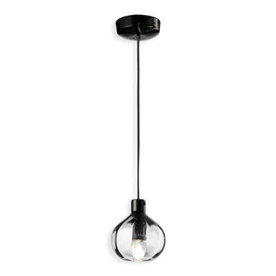 Sospensione Piccola / Small Pendant Vetro Deco Afoxé Finish Cri - Cristallo Trasparente C2642