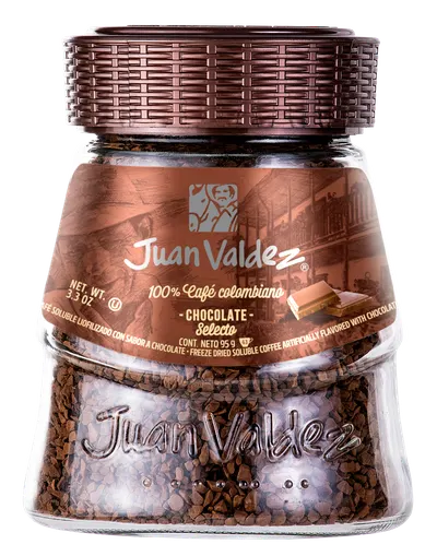 Cafea solubila liofilizata Ciocolata, 95g, Juan Valdez