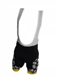 Pantaloni Ciclism Galben Negru Marimea M