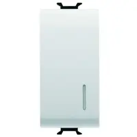 Intrerupator cu revenire led (neinclus) 1 modul 16A Gewiss Chorus GW10132, alb