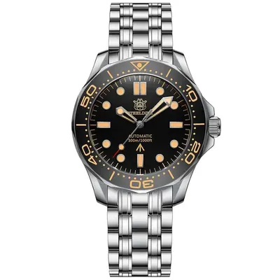 Ceas automatic de scufundări STEELDIVE SD1957, 42 mm, NH35, cristal safir, 30 ATM, oțel inoxidabil 316L, Swiss luminous