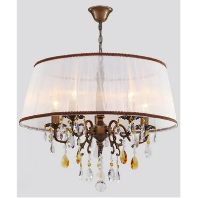 Lampa Cannella,5 becuri dulie E14, 230V,D.57cm, H.51 cm,Bronz