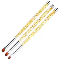 Set 3 Pensule Limba de Pisica Marble Yellow