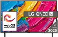 Smart televizor LG - 43QNED80A3A, 43'', 4K Upscaling, QNED, HDR10, HLG, ThinQ AI, negru