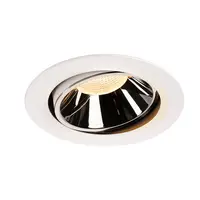 Spot incastrat, NUMINOS MOVE XL Ceiling lights, white Indoor LED recessed ceiling light white/chrome 3000K 55° rotating and pivoting