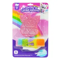 Breloc DIY Genie Pets – model Liliac – pictură cu cristale colorate, Activitate creativă pentru copii 3+, Whimsy Workshop