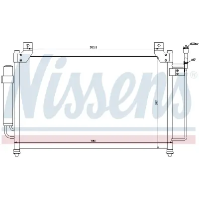 Condensator, climatizare NISSENS 940049