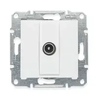 Priza TV 1dB , 16A alb Asfora, montaj in doza rotunda - fara placa ornament