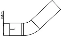 Racord evacuare (diametru:63mm, lungime:310mm) potrivit FORD; IVECO EURO 5