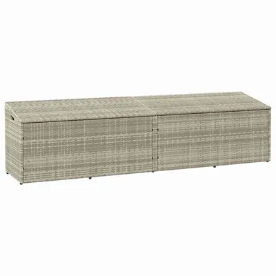Gossi cutie de depozitare gradina gri deschis 220x50x58 cm poly ratan