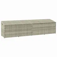 Gossi cutie de depozitare gradina gri deschis 220x50x58 cm poly ratan