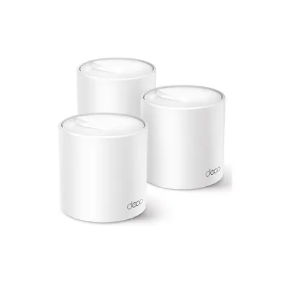 Sistem Mesh dual band Gigabit TP-Link AX3000 DECO X50(3-PACK), 2.4 / 5 GHz, WiFi 6, 2402 Mbps, 3 bucati