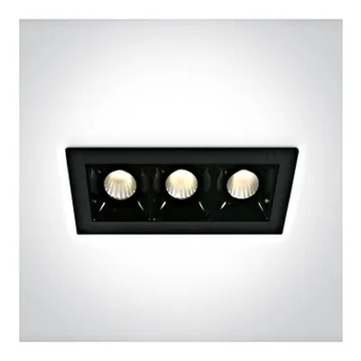 Nate LED 3x160lm 3000K 30° 700mA Dim IP20 negru