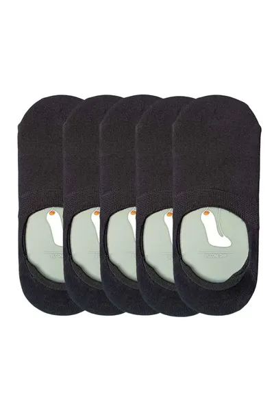 Talpici low-cut barbati Basic Black - set 5 perechi (Marime sosete: 43/46)