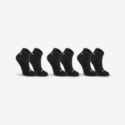 Set Șosete MID Alergare 100 X3 Negru Copii