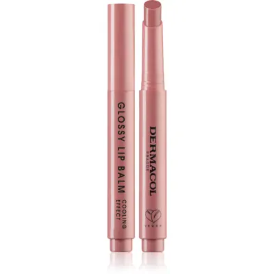 Dermacol Beauty Stick Glossy Lip Balm luciu de buze de ingrijire cu efect racoritor parfum 01 Vanilla 2.2 g
