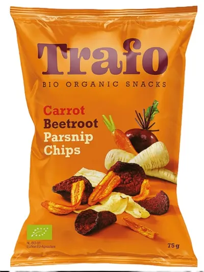 Chipsuri de legume bio, 75 g, Trafo