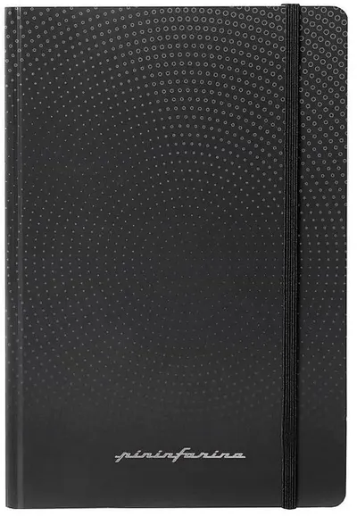 Agendă Pininfarina - Negru, neliniat, hârtie de piatră
