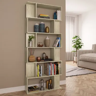 vidaXL Bibliotecă/Separator, stejar sonoma 80x24x192 cm lemn prelucrat