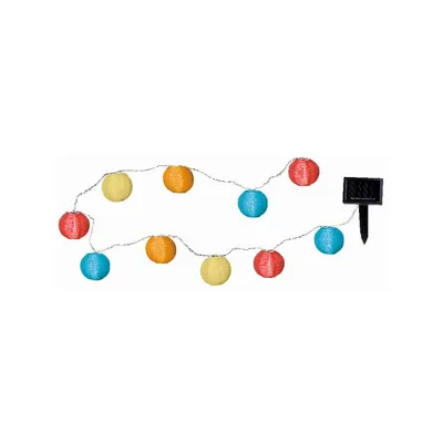 Șirag luminos LED pentru exterior Star Trading Crazy Lampions, 10 becuri, lungime 2,7 m