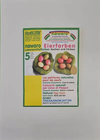 Nawaro Vopsea de Oua Naturala Ecologica - 5 Culori