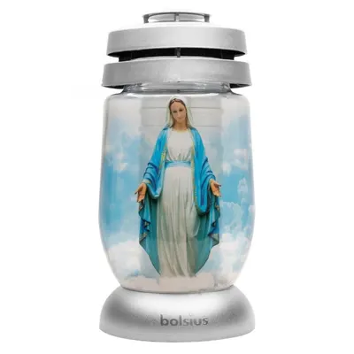 Candela Bolsius din Sticla 3 l Maica Domnului, 36 Ore
