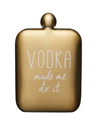 Plosca - Vodka Hip Flask - Gold