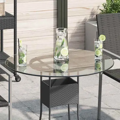 vidaXL Blat masă din sticlă securizată rotund 700 mm