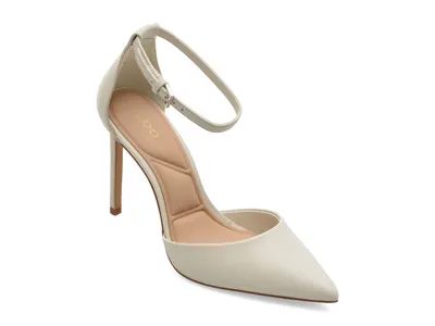 Pantofi eleganti ALDO albi, DERPERLA 121, din piele naturala