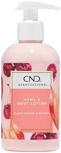 CND Scentsations Loțiune pentru mâini și corp, cireșe negre și nucșoară, 975 ml