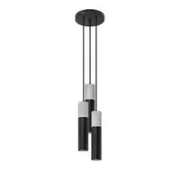 Lampa suspendata BORGIO 3P negru