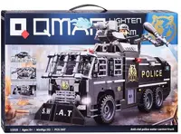 Constructor Qman - Camion de Poliție cu Tun de Apă, 847 piese