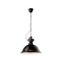 Lustra, lampa suspendata RETRO INDUSTRIAL FINISH VIN - VINTAGE NERO C1710
