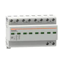 Descarcator tip 1 si 2 modnobloc, IEC IMPULSE CURRENT IIMP (10/350ΜS) 25KA PER POLE, 3P+N. Cu contact comanda de la distanta