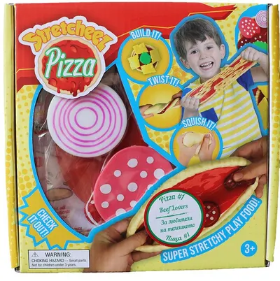Jucarie elastica Stretcheez Pizza, oua si rosii
