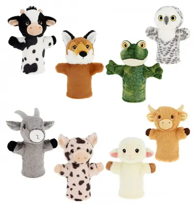 Papusa pentru teatru Keel Toys Keeleco - fermă, 27 cm, sortiment