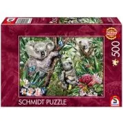 Puzzle 500 piese, Familia de Koala, Schmidt