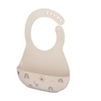 Bavetă bej din silicon Sunshine & Rainbow – Mepal