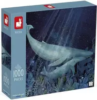 Puzzle Janod din 1000 de piese - Balene în adâncuri