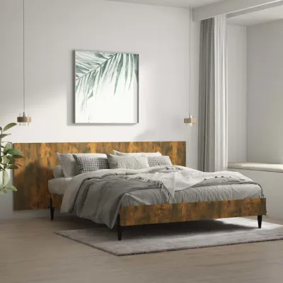vidaXL Tăblie pat de perete, stejar afumat 240x1,5x80 cm lemn compozit