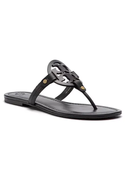 Slapi dama - piele naturala - negru - Negru