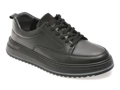 Pantofi sport GRYXX negri, BS4150, din piele naturala